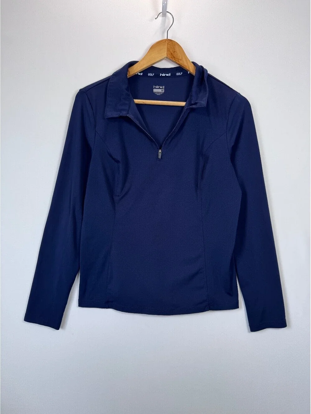 hind Golf Women's Long Sleeve Navy Blue Quarter Zip Pullover Size M - Picture 1 of 7